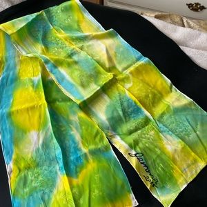 100% silk scarf signed hand painted Ukraine